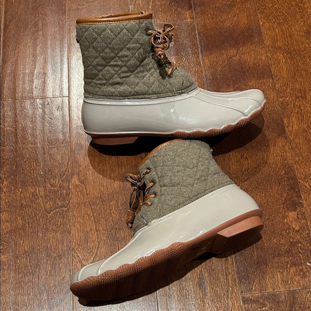 Seven7 Taupe Wool Goose Boot Women's Quilted Duck Boots, Size 11 - Picture 16 of 16